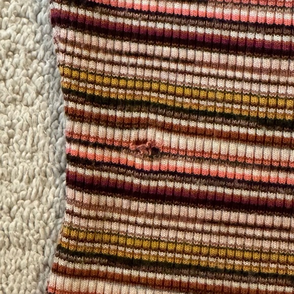 Forever 21 Multicolor Stripe Bodysuit with Snap Closure - Picture 6 of 6